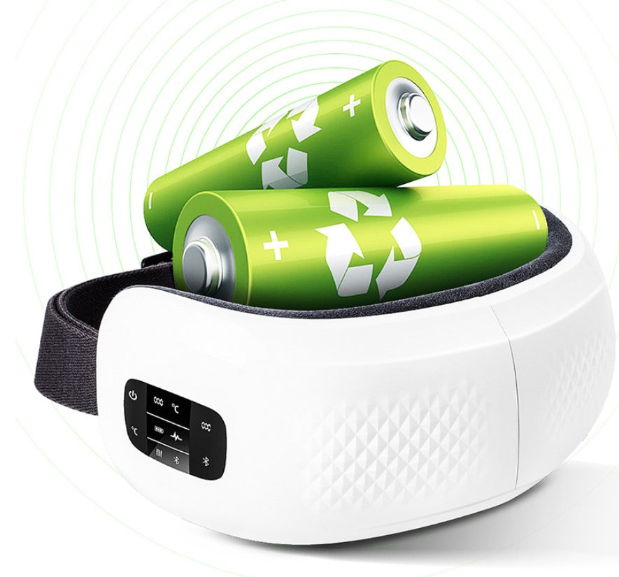 Masque de Massage Yeux à Coussins d’Air Rechargeable – GlowMira™