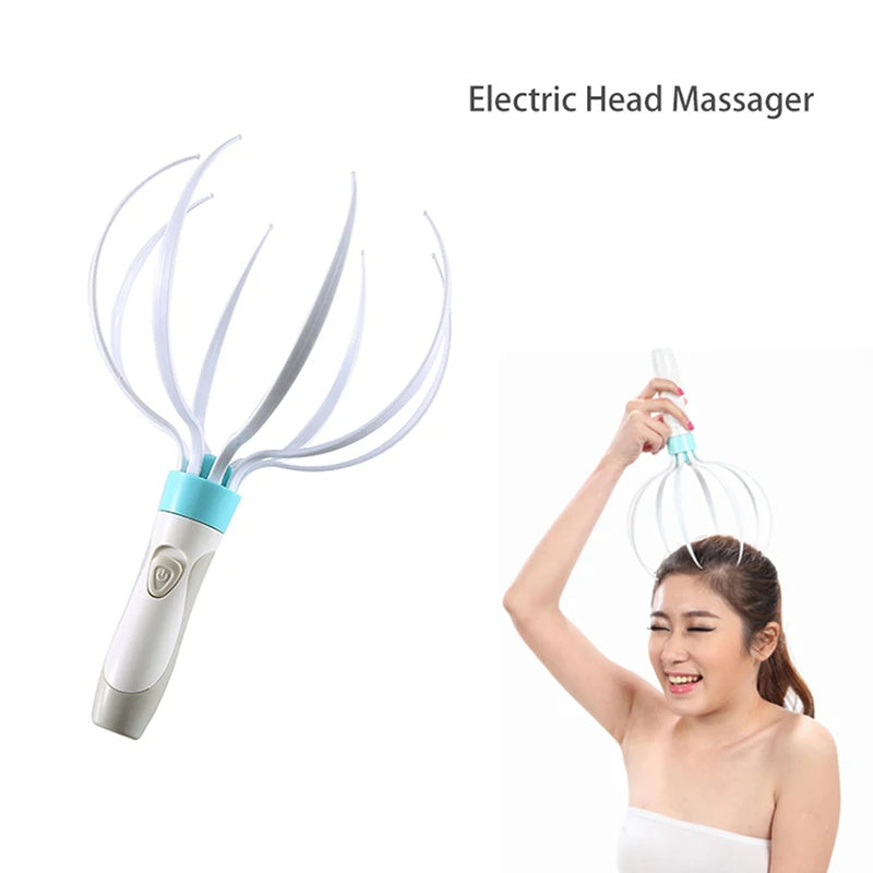 Appareil de massage crânien avec vibration du cuir chevelu