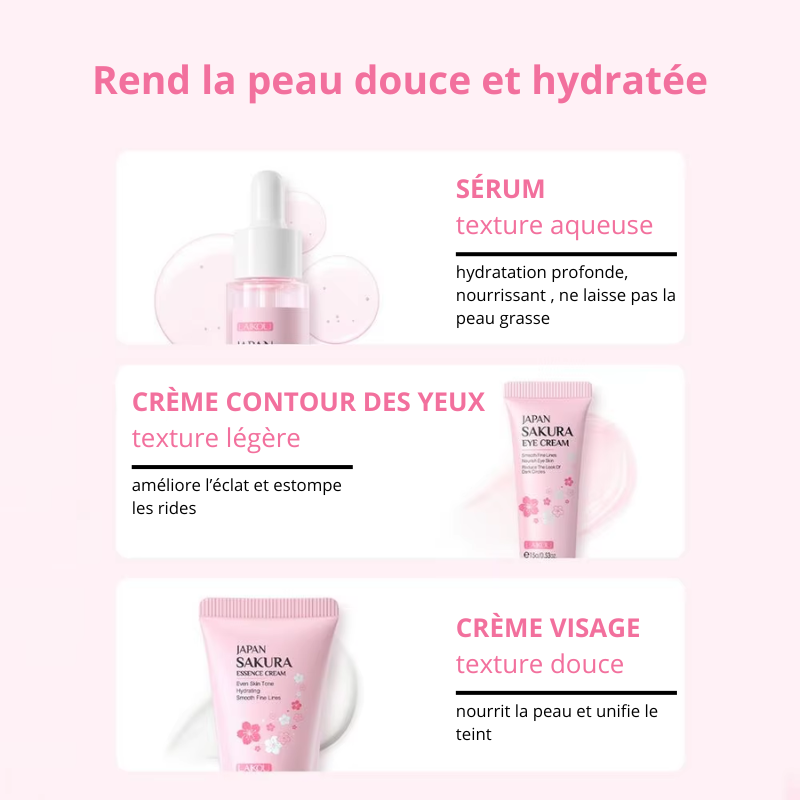 Ensemble Soin du Visage Skincare Japonaise – GlowMira™