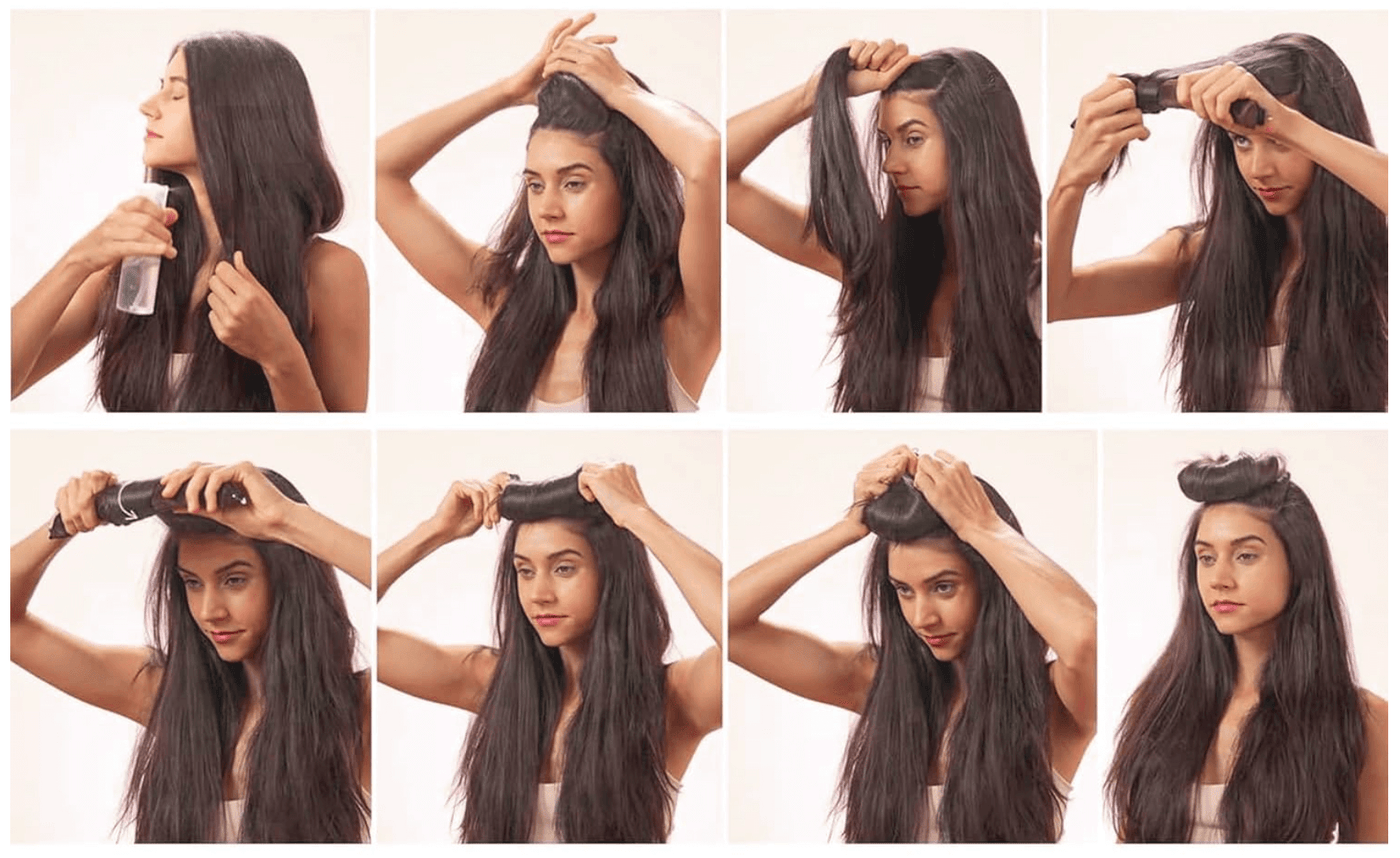 Chignon à boucler sans chaleur en satin