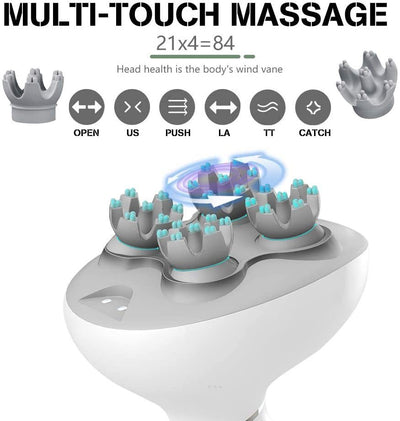 Appareil de massage crânien rechargeable et étanche